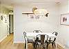 Dining table - seating for 4.
