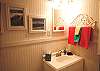 Bathroom in the queen bedroom. Stand-up shower. 