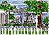 Bohemian Cottage by Fifi Flowers. Matted prints sold at Seaside Sisters gift shop on Tybee Island! Be sure and take one home; great souvenir of your stay!