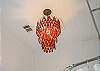 Chandelier in full bath.