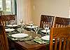 Dining table with ample seating