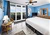Guest Bedroom with Floor to Ceiling Sliding Glass Door to Private Juliet Balcony with views of Intracoastal Waterway
