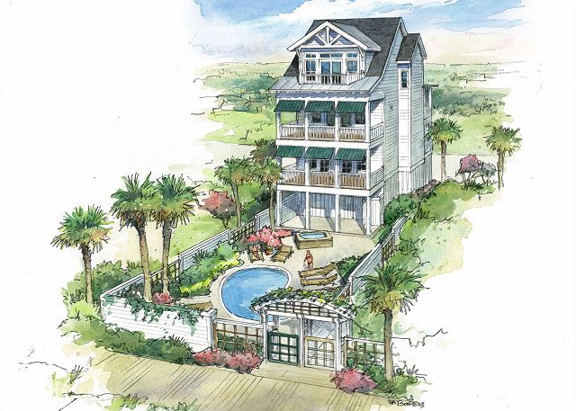 Macon Waves | 105 The Grove Oceanside | Lap of luxury! Private pool, beach charm!