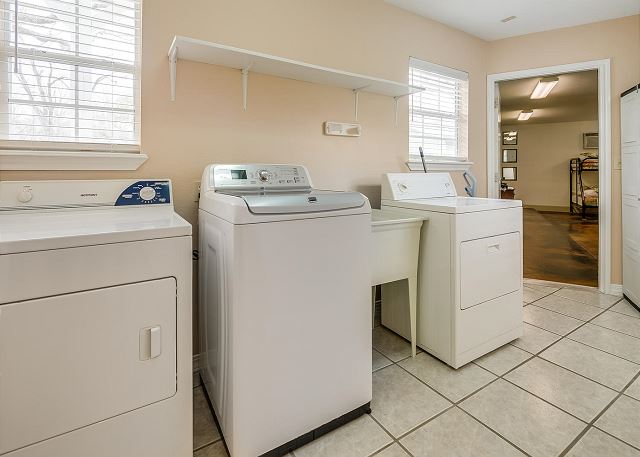 Laundry room for your convenience. 