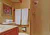 Master bathroom comes with hotel sized amenities. 