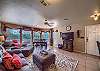 Living room with beautiful windows! 