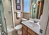 Guest bathroom with walk in shower! 