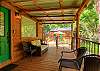 The Longhorn cabin patio!
Efficiency style.