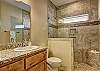 Private master bathroom comes with hotel sized amenities. 
