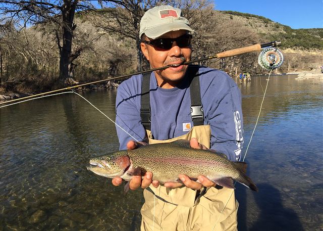 The Guadalupe River at the 3rd crossing is stocked with trout starting December 1st! The current record from the property is 27 trout in 3 hours. Don't miss your chance to try and beat the record!