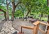Enjoy the outdoor area overlooking the Guadalupe River! 