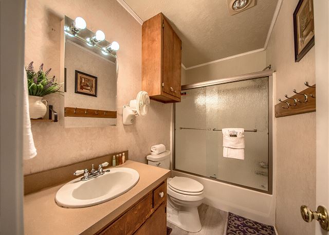 2nd Bathroom with a Tub/Shower Combo. 