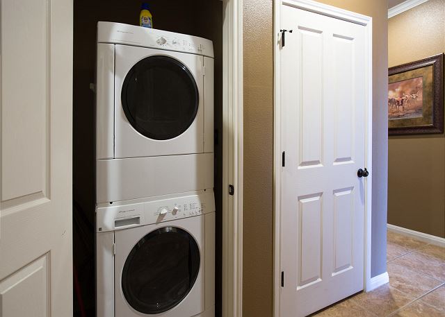 Convenient stack able washer and dryer! 