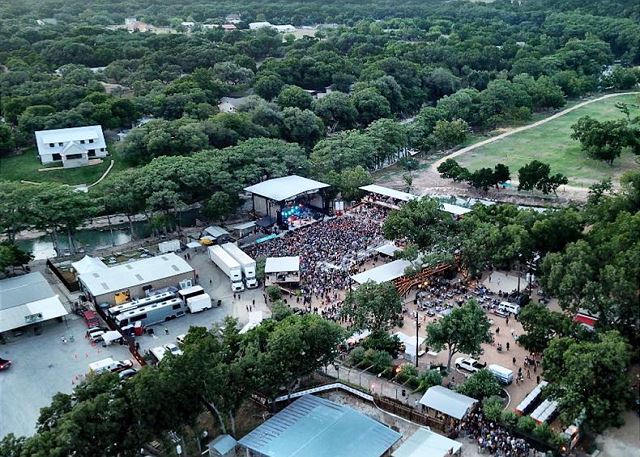 directly across the river from the Whitewater Amphitheater. Whitewater is an outdoor Amphitheater along the scenic Guadalupe River with big names such as Willie Nelson and the Texas Troubadours. (Visit the Whitewater Amphitheater website for upcoming show