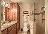 Master bathroom! 
We provide 2 rolls of toilet paper, bath towels and hotel size amenities!