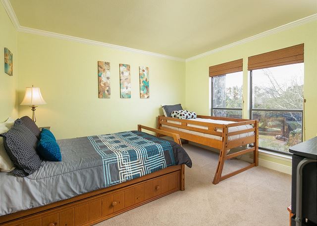 Guest bedroom with a full size bed and a twin size bed! 