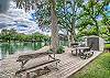 Included in this rental is private access across the street to Lake Dunlap via this shared dock.