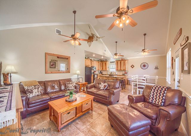 Feel right at home in the beautifully furnished living area! 