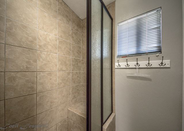Newly remodeled guest bathroom.