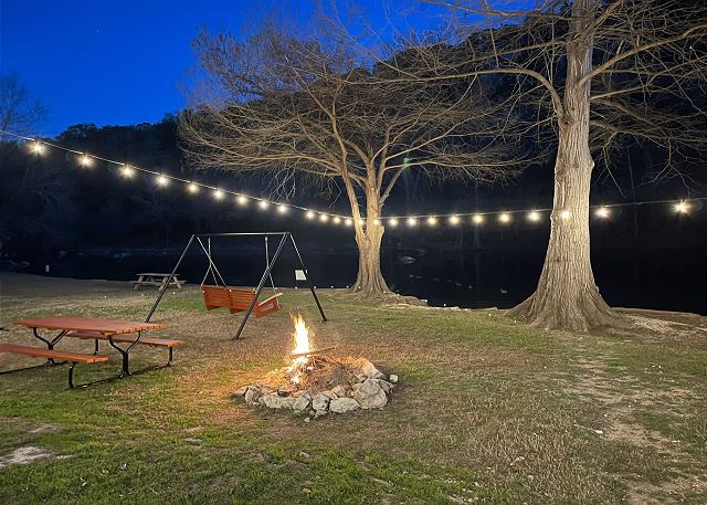 Spacious outdoor area on the Guadalupe River!