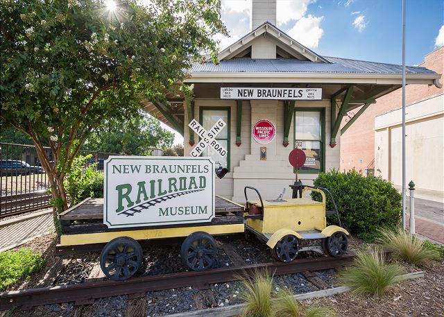Famous Railroad Museum in Downtown New Braunfels. 