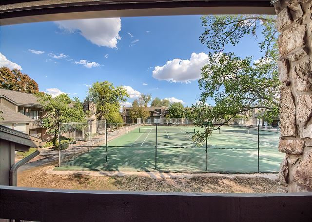 Tennis courts right outside you back door