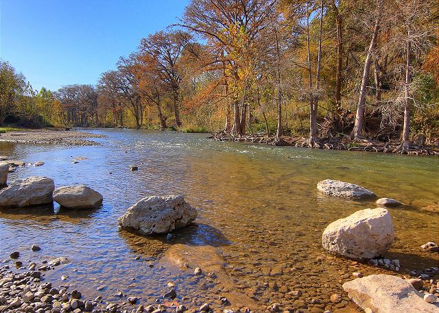 Enjoy cooling off in the beautiful Guadalupe River.