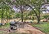 Back yard view of the Guadalupe River, great for outside activities or having a BBQ! 