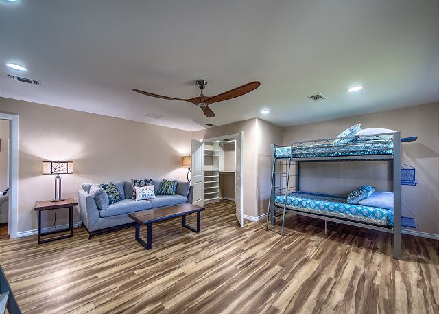 Bunkroom includes a second living space.