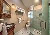 Master bath with spacious walk in shower.