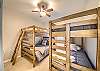 Bunk room with two full over full bunk beds!