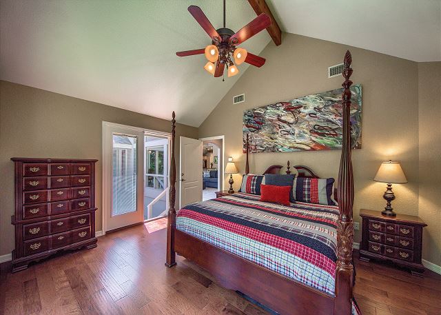 Master Bedroom with a King Size Bed. 