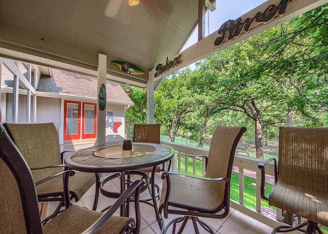 Outdoor Seating on the Deck. 