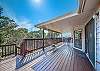 Patio with beautiful views of the Hill Country. 