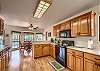 Kitchen with a drip coffee maker! 