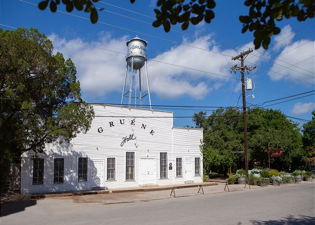 Gruene Hall located right down the road from the property! 