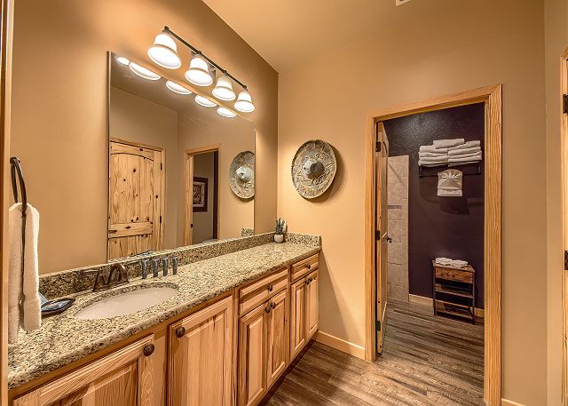 The loft has an attached full bathroom! 