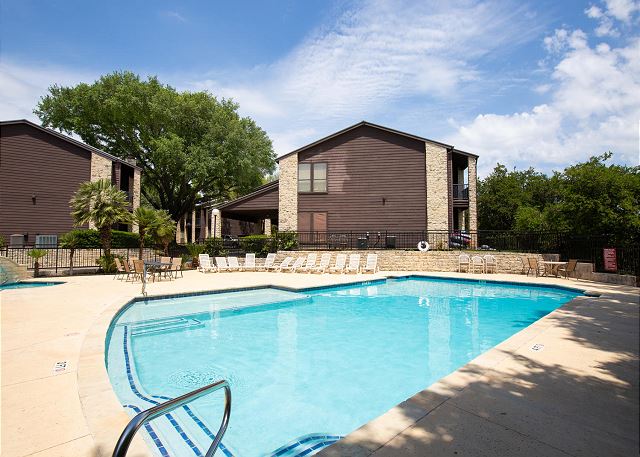 The Pool is a great spot to jump in after floating right back to your condo! 