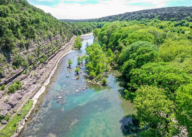The beautiful Guadalupe River less than 1 mile from the house!