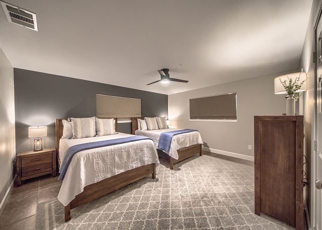 Master Bedroom with 2 Queen Sized Beds! 