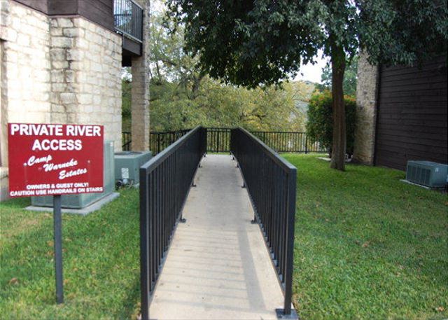 Walkway to Direct River Access! 