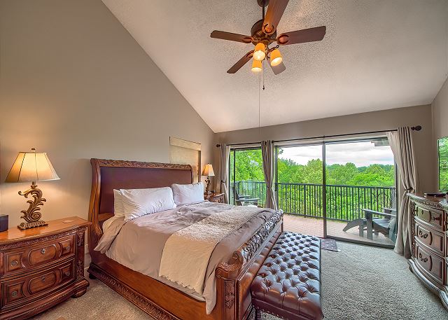 Master Bedroom with a private patio! 