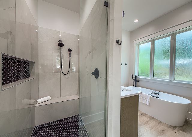 Master Bathroom with a walk in shower! 