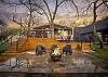 Stunning Firepit area overlooking Lake Dunlap! 