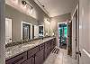 Jack and Jill full bath shared between third and 4th bedrooms