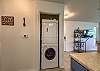 Stackable washer and dryer for guest use! 