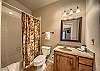 Second bathroom with a tub/shower combo! 