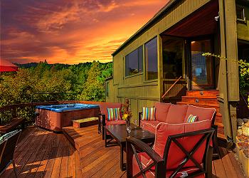 Beautiful sunsets at the View.
