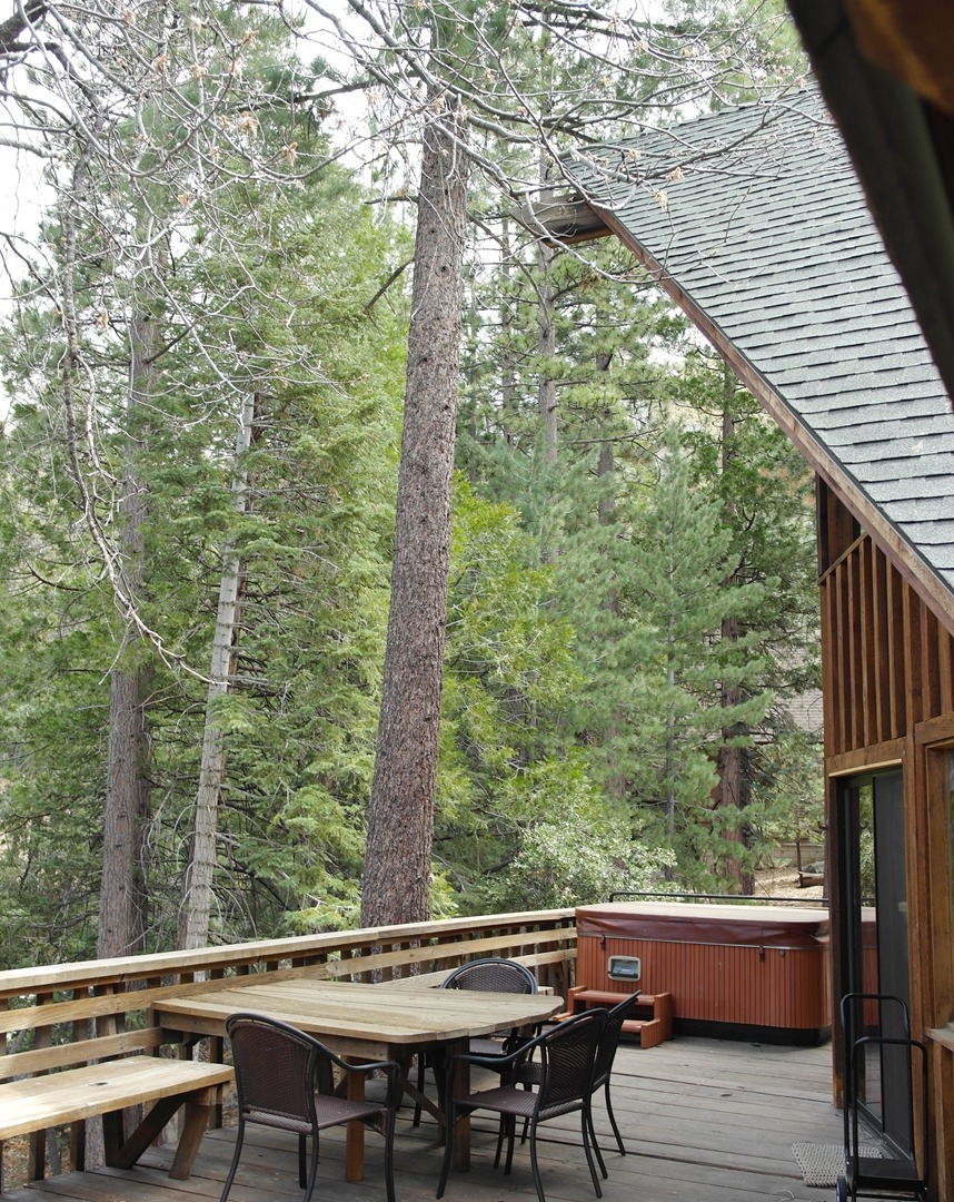 Back deck with spa and amazing views/seasonal creek-Original