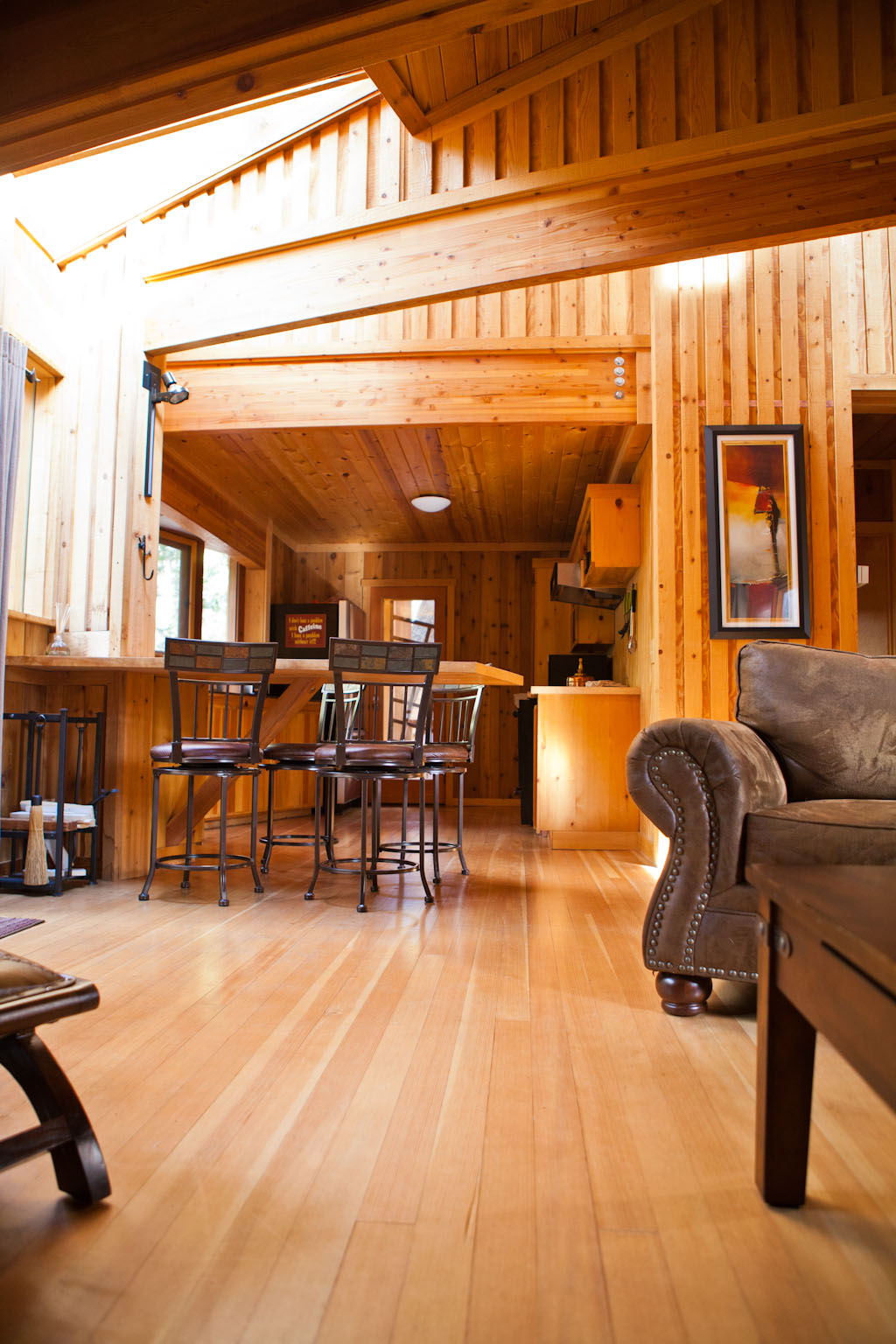 View of dining room/kitchen from living room perspective.-Original